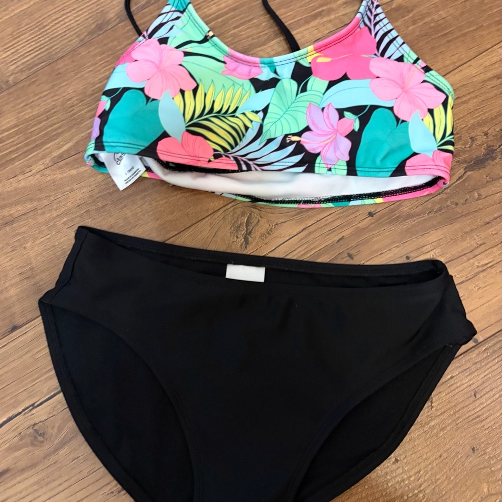 Girls Colorful Patterned Bikini Set - Picture 2 of 4